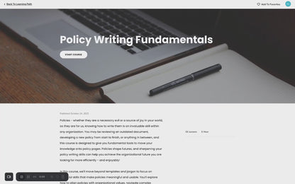 Policy Writing Fundamentals